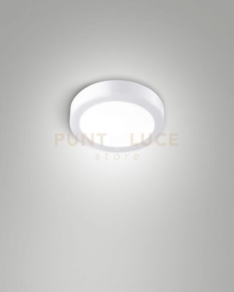 Nicole plafoniera esterno bianco cct 8w 2700k/3000k/4000k 896lm d.1
