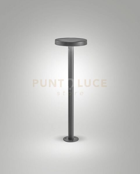 Palmer paletto solar grigio scuro crepuscolare con pannello solare 