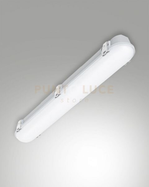 Panama plafoniera led 20w 4000k 2972lm diffusore opale l.65cm ip66