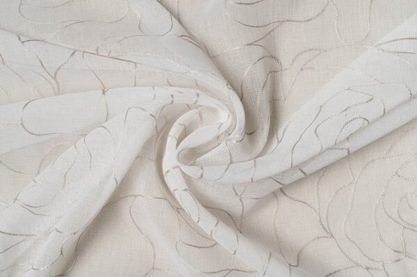 Tenda sottile bianca/grigia 140x245 cm Amanda – Mendola Fabrics