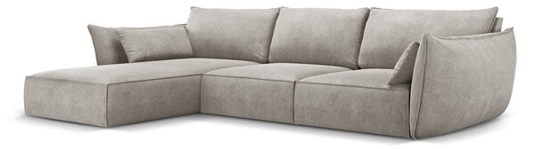 Divano angolare grigio chiaro (angolo sinistro) Vanda - Mazzini Sofas