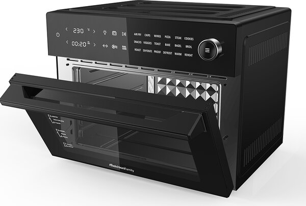 Melchioni Friggitrice ad Aria Capacit 30 Litri Potenza 1800 Watt con Display Touch e Timer - 118340032