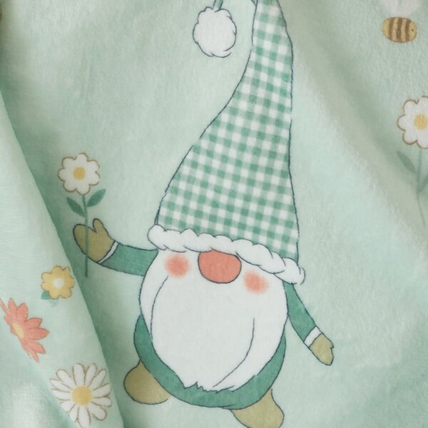 Coperta verde chiaro in micropile a tema pasquale 130x170 cm Spring Gonks – Catherine Lansfield