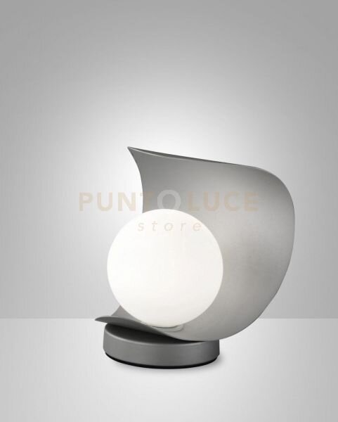 Adria da tavolo argento 1 luce a led 3000k - 6w - 540 lm in metall