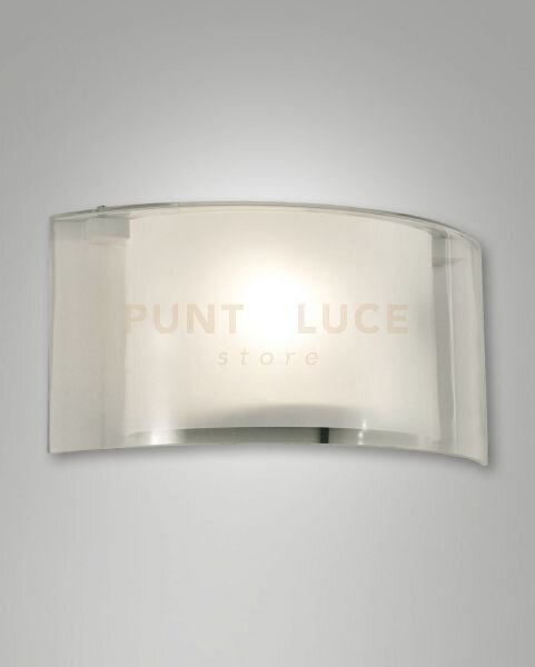 Alide applique trasparente in vetro 1 luce attacco e27 ip20