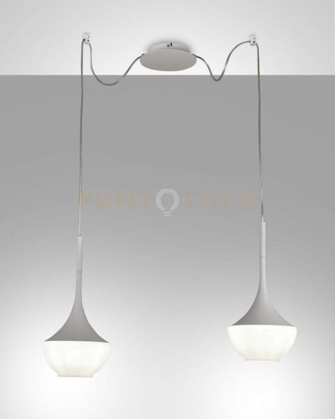 Apollo sospensione bianca 2 luce 3623-42-102