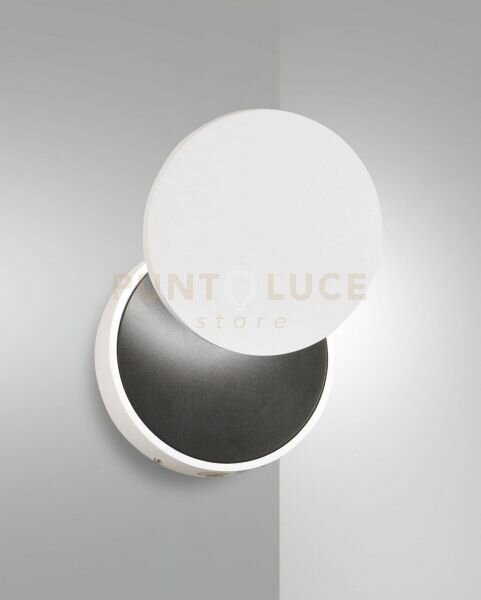 Ara applique biancaa led 2 luci 3000k 715 + 270lm 8w + 4w orientab