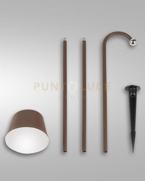Armanda kit garden corten a led 3w 3000k 320lm dimmerabile e orient