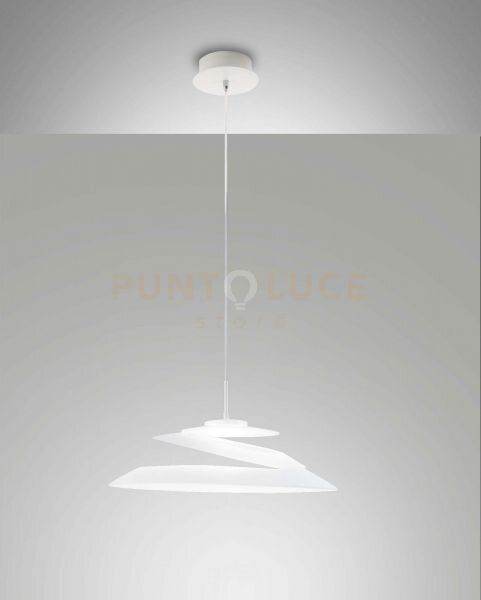 Aragon sospensione bianca a led 3000k - 18w - 1760 lm dimmerabile