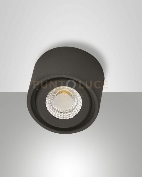 Anzio luce spot antracite 3000k 630lm 6w in alluminio ip21