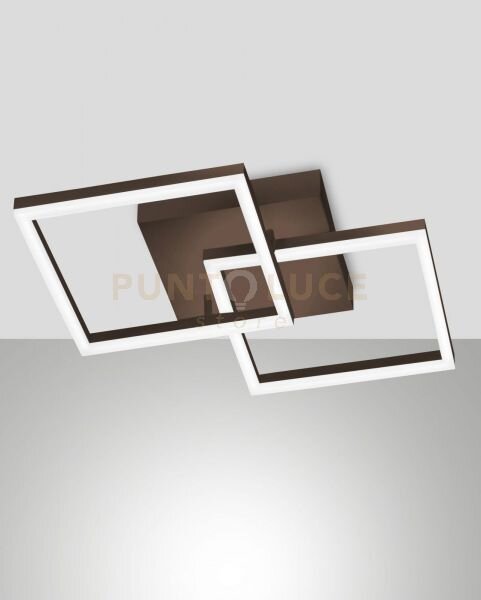 Bard applique corten 2 luci a led 3000k - 39w - 3880 lm dimmerabile