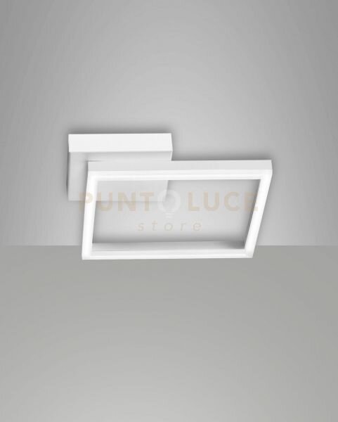 Bard applique bianca 1 luce a led 3000k - 22w - 2160 lm dimmerabile