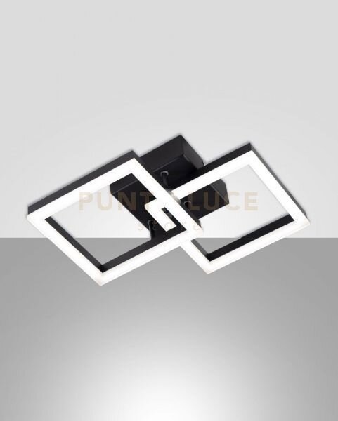 Bard applique nera 2 luci a led 3000k - 21w - 2160 lm dimmerabile