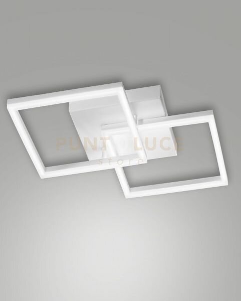 Bard applique bianca nw 2 luci a led 4000k - 39w - 4050 lm dimmerab
