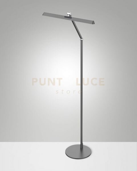 Beba lampada da lettura da terra antracite a led cct 3000k - 4000k 