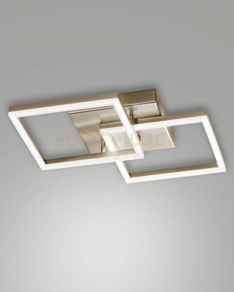 Bard applique oro opaco 2 luci a led 3000k - 39w - 3880 lm dimmerabile
