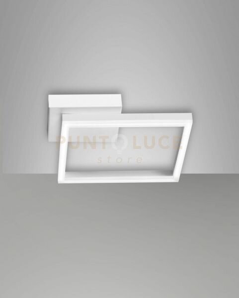 Bard applique bianca nw 1 luce a led 4000k - 22w - 2250 lm dimmerab