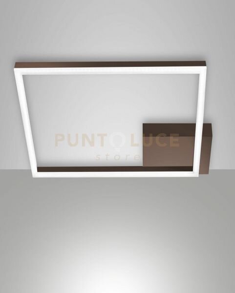 Bard plafoniera corten a led 3000k - 39w - 3880 lm dimmerabile 45cm