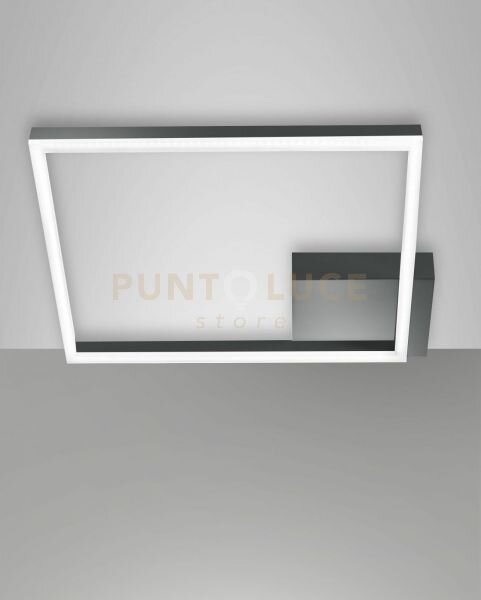 Bard plafoniera antracite a led 3000k - 39w - 3880 lm dimmerabile 