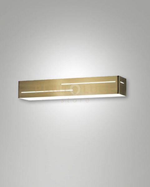 Banny applique ottone satinato a led 3000k - 18w - 1700 lm 31cm ip20