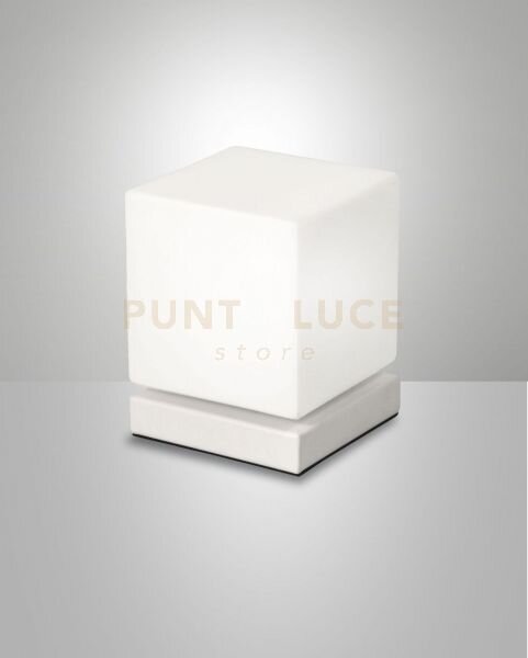 Brenta da tavolo bianca in metallo e vetro a led 3000k - 6w - 540 l