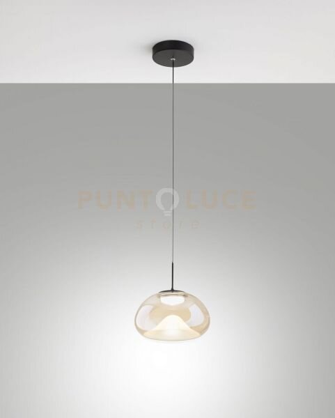 Brena sospensione cognac 1 luce a led cct 2700k - 3000k - 4000k- 10