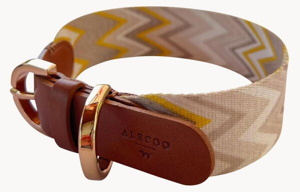 Collare per cani fatto a mano Chevron