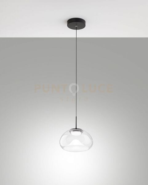 Brena sospensione trasparente 1 luce a led cct 2700k - 3000k - 4000