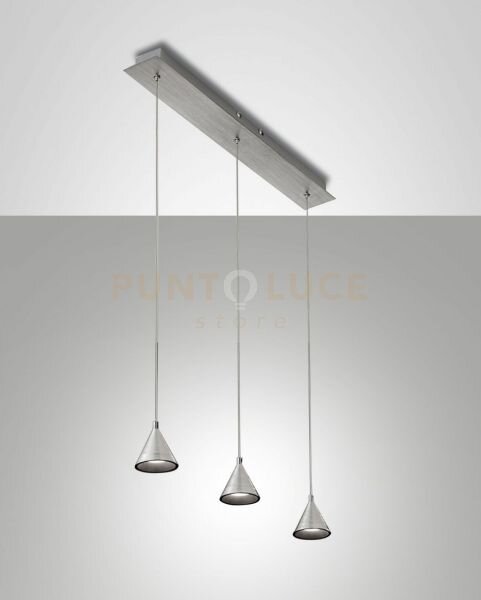 Delta sospensione 3 luci alluminio 3443-47-212