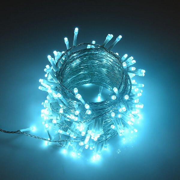 Catena di luci 25 metri da 500 Led Tiffany con cavo trasparente Wisdom