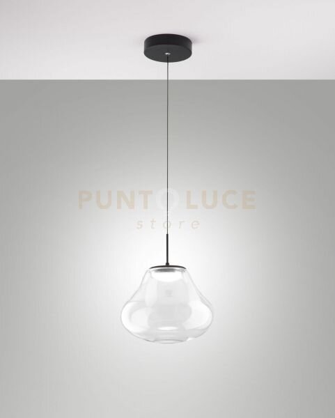 Deva sospensione 1 luce trasparente a led cct 2700k - 3000k - 4000k