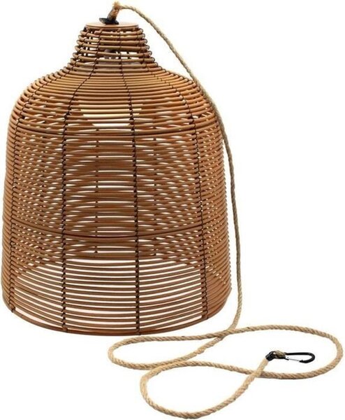 Lampada a sospensione in polirattan nomade con cavo LED bianco caldo/bianco dimmerabile HANG BOHEME H35cm