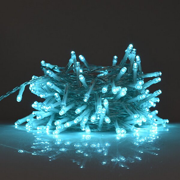 Catena di luci 25 metri da 500 Led Tiffany con cavo trasparente Wisdom