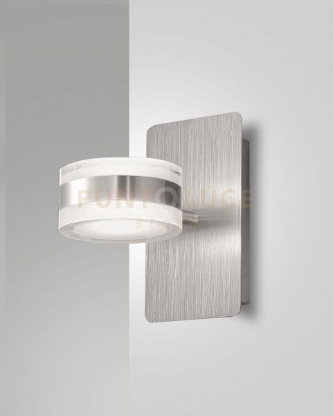Dunk applique alluminio spazzolato a led 3000k - 16w - 1510 lm orie