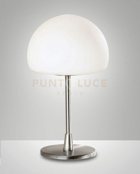Gaia lampada da tavolo attacco g9 lampadina inclusa colore nichel s