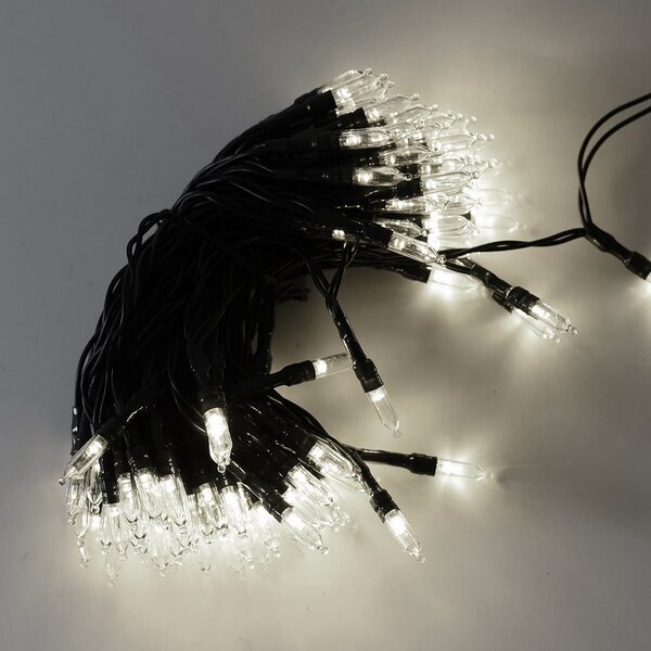 Catena Luminosa Di Luci Led IP65 10 Metri Con 100 Led Filo Nero Luce Blu Flesh Bianco Esterno Raccordabile Ip65 62279631 - Foto 11