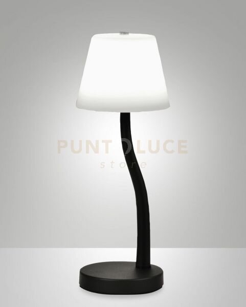 Ibla lampada da tavolo nero a led 3000k - 9w - 750 lm dimmerabile i