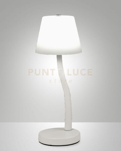 Ibla lampada da tavolo bianca a led 3000k - 9w - 750 lm dimmerabile