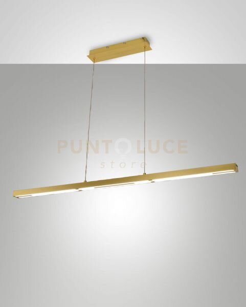 Ling lampada a sospensione ottone satinato a led 3000k - 40w - 4800