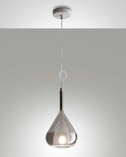 Lila sospensione 1 luce fume' attacco e27 d.20cm