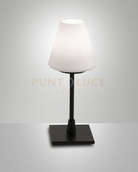 Lucy lampada da tavolo attacco g9 lampadina inclusa colore nera d.1