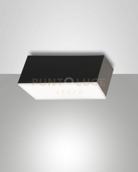 Lucas applique antracite parete/soffitto a led 12w 3000k 1040lm dim