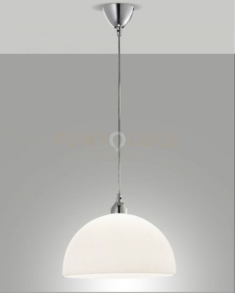 Nice sospensione bianca d.36 cm cm 1 luce attacco e27 in metallo e 