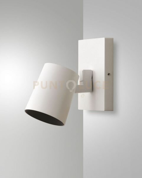 Modo spot bianco 1 luce alluminio spazzolato orientabile attacco 