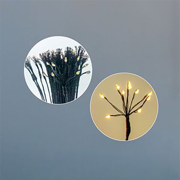 Lampada da terra Dente di leone luminoso altezza 60cm 400 Led Bianco Caldo 3000K Wisdom