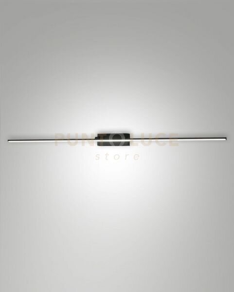 Nala applique nero l.110cm a led 3000k - 20w - 2460 lm ip44