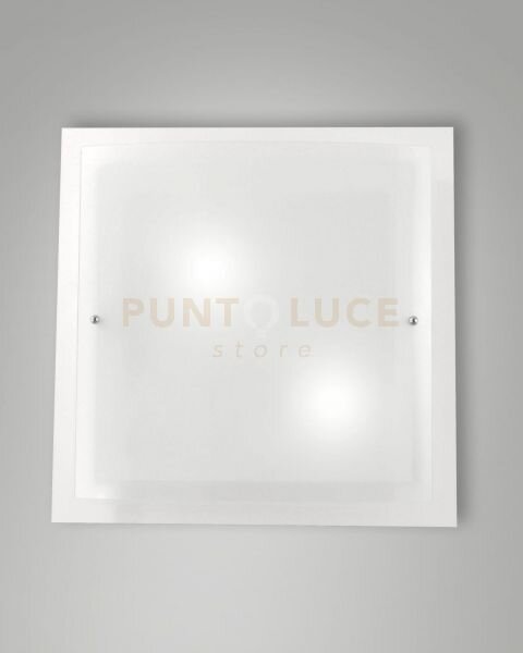 Naxar plafoniera bianca l.40x40 cm. 3238-65-102