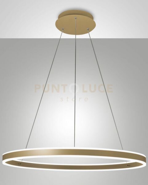 Palau lampadario a sospensione oro opaco d. 80cm a led 3000k - 64w 