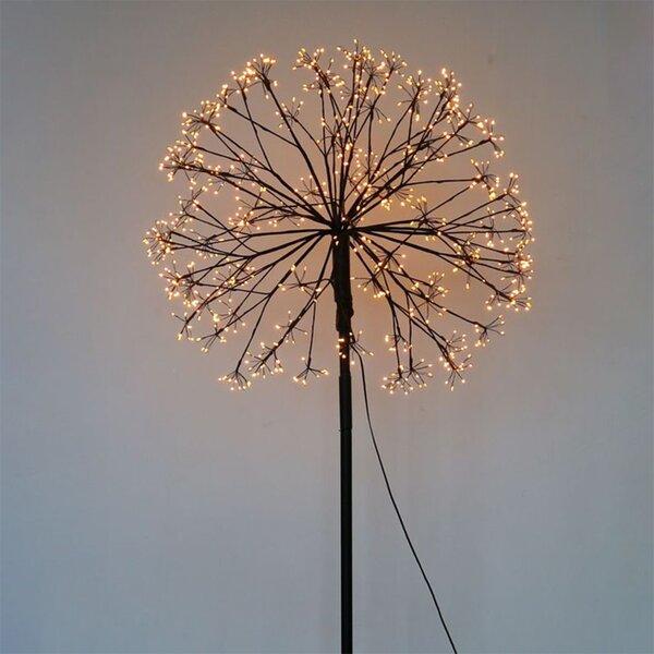 Lampada da terra Dente di leone luminoso altezza 120cm 600 Led Bianco Caldo 3000K Wisdom