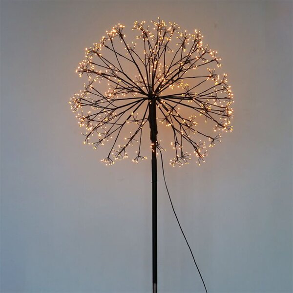 Lampada da terra Dente di leone luminoso altezza 90cm 500 Led Bianco Caldo 3000K Wisdom